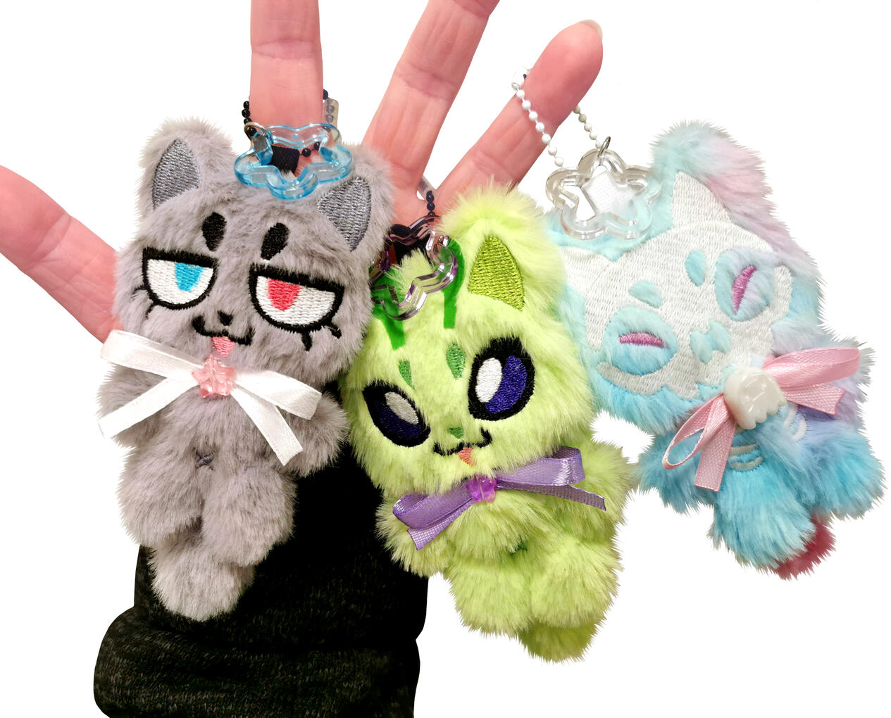 Fluffy bag charms
